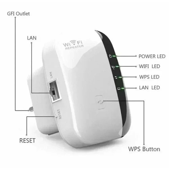WiFi Range Extender Internet Booster Wireless Signal Repeater Wireless Amplifier - Picture 9 of 16